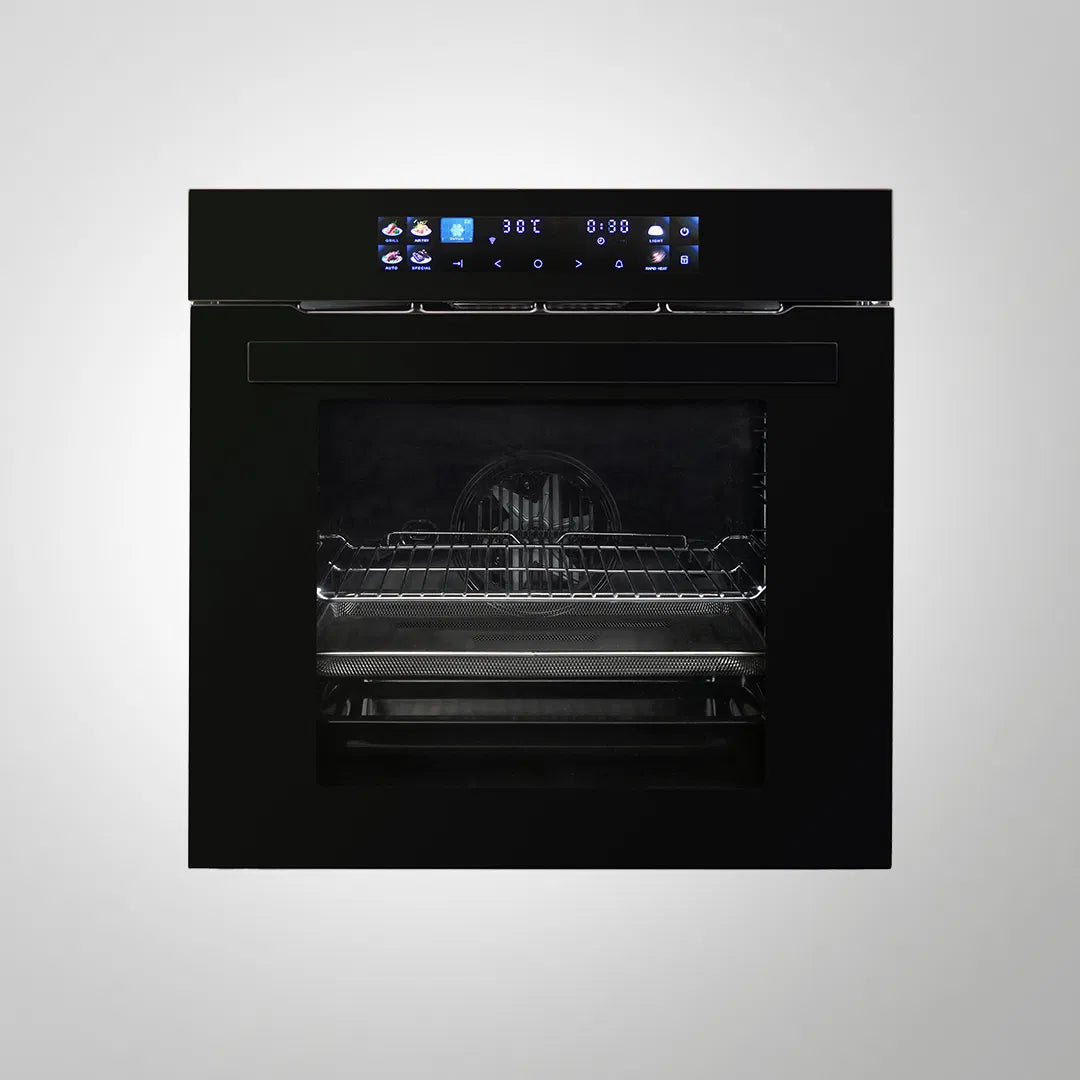 OV 81 ATMN 81L Built-in Electric Oven with Air Fry Mode, Wi-Fi Control, True Convection & Smart TFT Touch Panel – Premium Black Glass