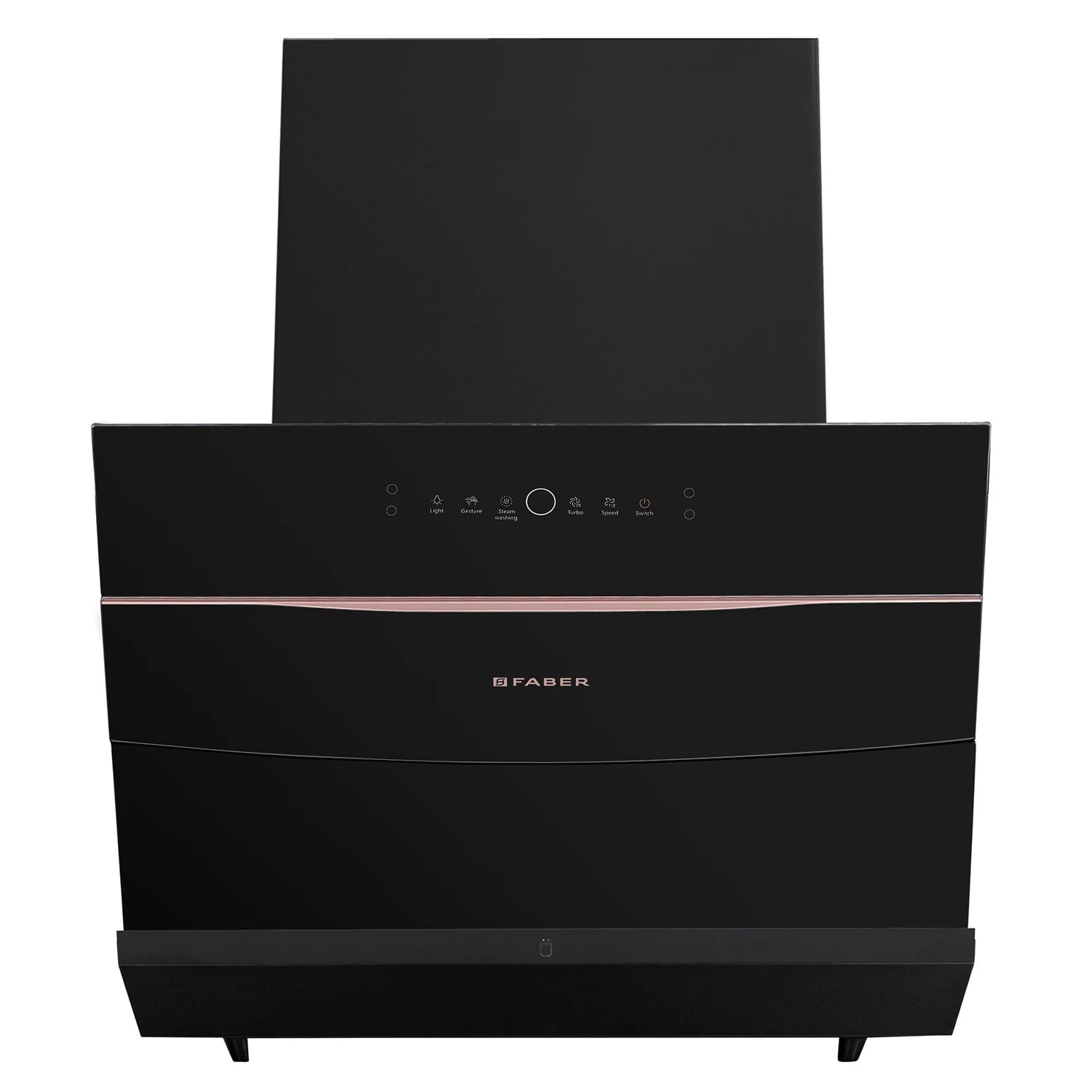 HOOD BOLT FL SW SC BK 60 N Wall Mounted Chimney with 1500m³/hr Suction, Steam Auto Clean, Gesture & Touch Control - 330.0683.387