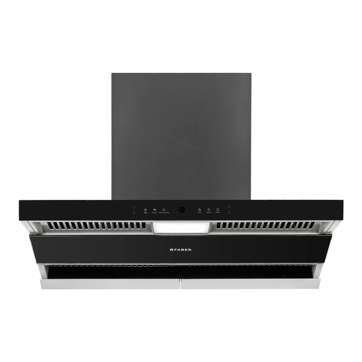 HOOD THUNDER STORM FL SW SC BK 90 Wall Mounted Chimney with 1800m³/hr Suction, Auto Steam Clean, Gesture & Touch Control - 330.0697.307