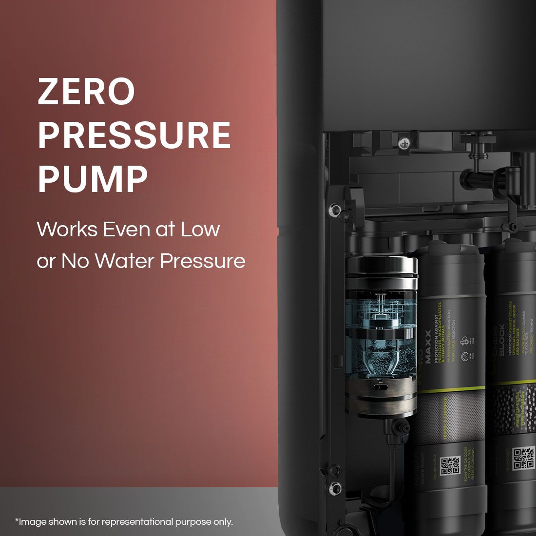 Blaze Slim Hot & Ambient RO+UV+Active Copper Tech Stainless Steel Tank Water Purifier