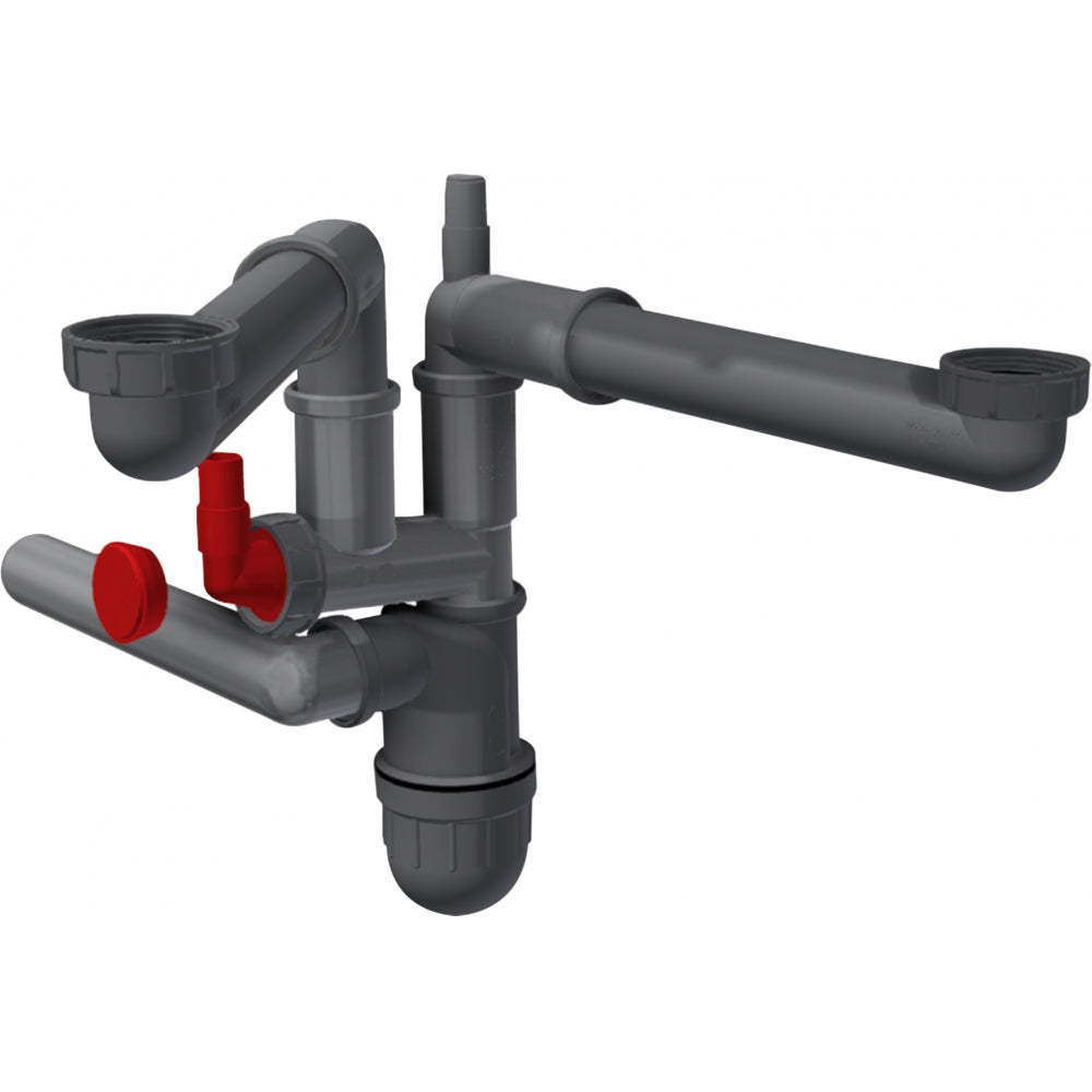 Double Bowl Plumbing Kit 112.0551.365