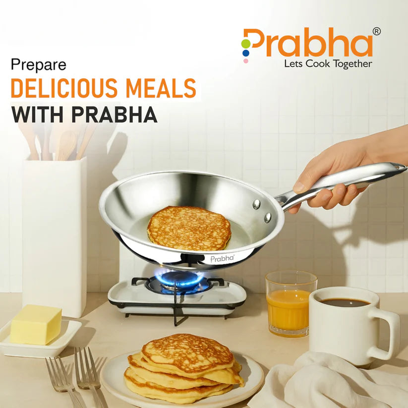 Prima Triply Frypan Without Lid – 1.1L, 20cm