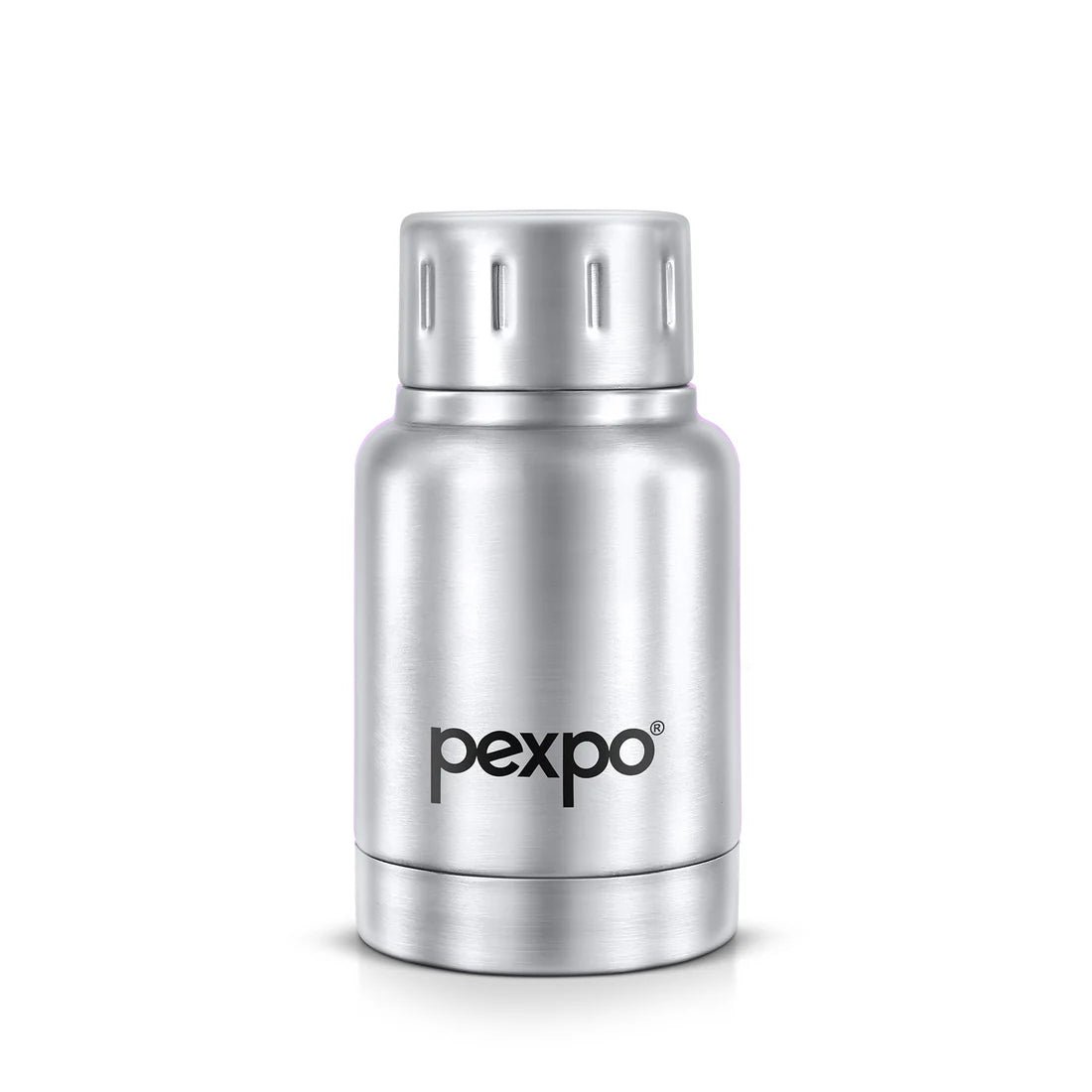 Pexpo Cameo Pro Vacuum Insulated 160ml Stainless Steel Water Bottle - Silver| Hot & Cold Upto 4-5 Hours | Leak Proof | Office, School, Gym & Travelling|Men, Women & Kids| RCB Edition