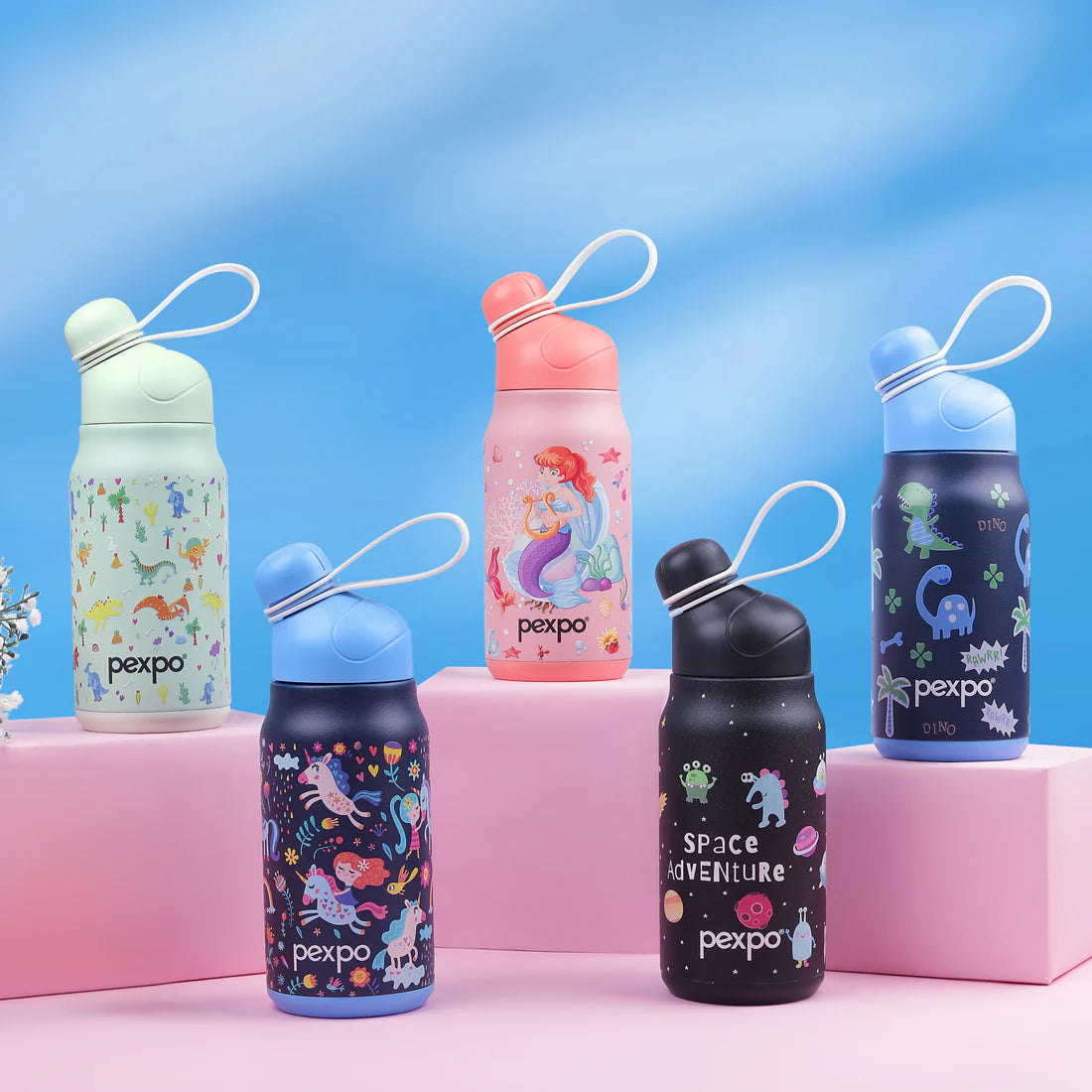 Pexpo Piano Art Hot & Cold Water Bottle 420 ML Space Black