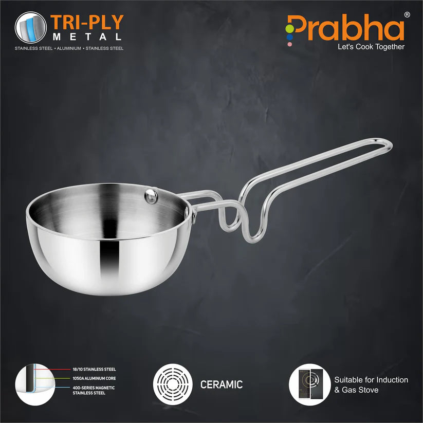 Prima Triply Tadka Pan – 55ml, 12.5cm
