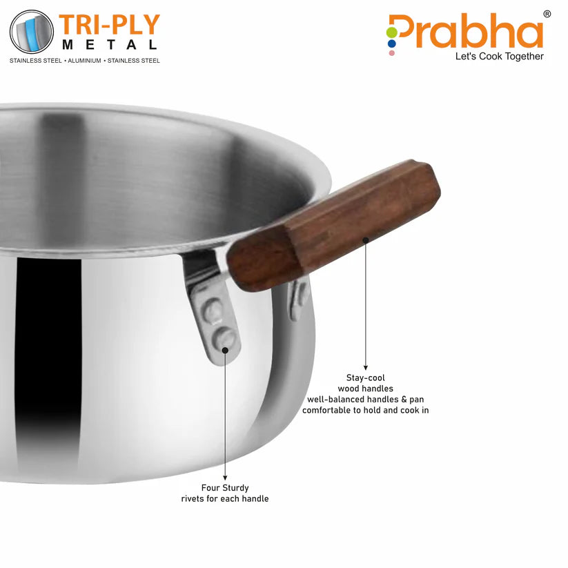 Prochef Belly Casserole With Lid – 4.8L, 22cm