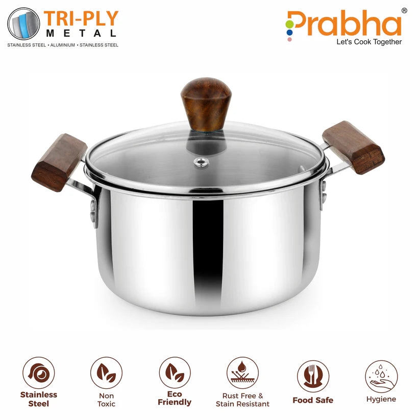 Prochef Casserole With Glass Lid – 3.2L, 20cm