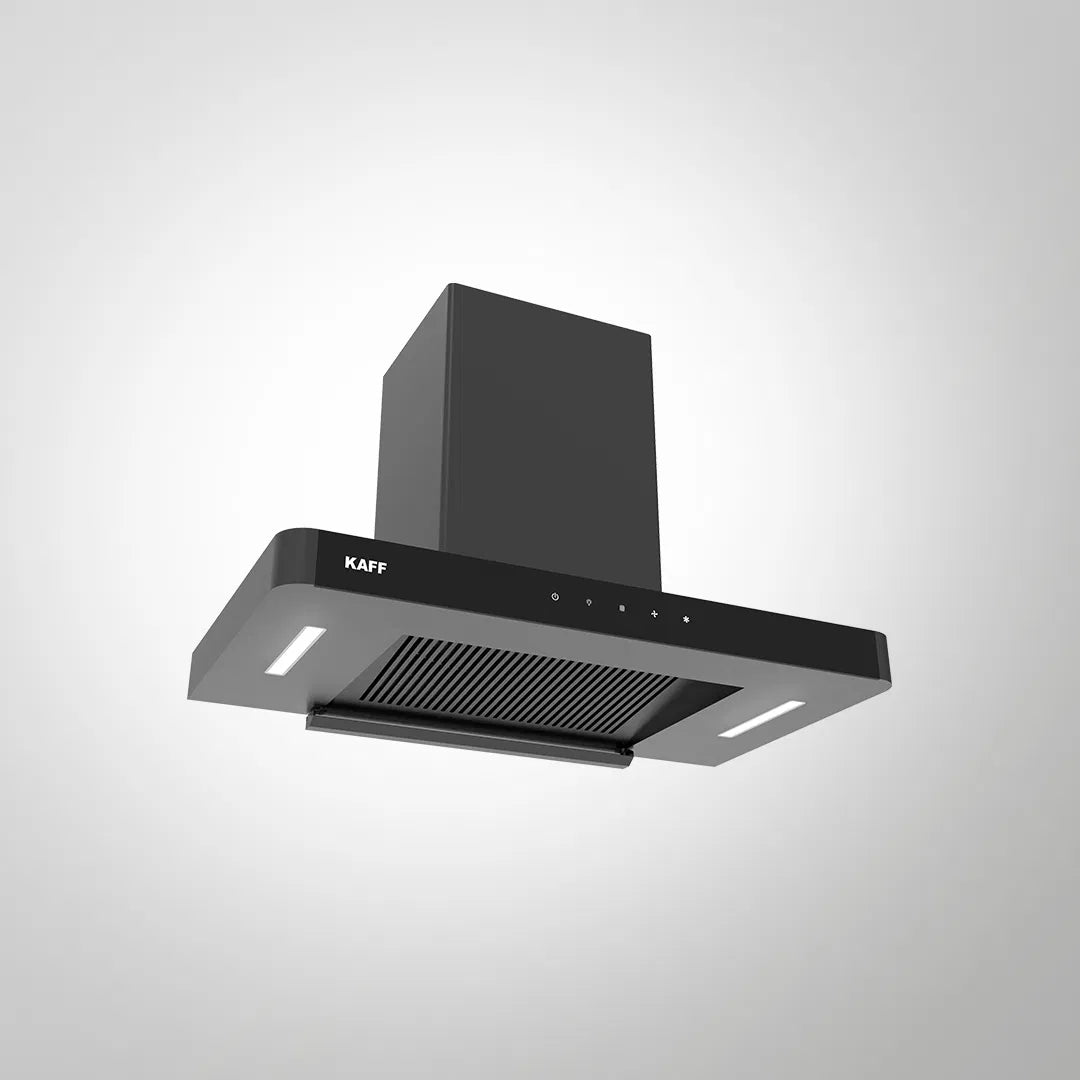 R-PRO DHC 75 cm Wall Mounted Chimney with Smart Auto Clean Technology, 1180 m³/h Airflow, Touch and Gesture Control, Filterless Design, Matt Black Finish