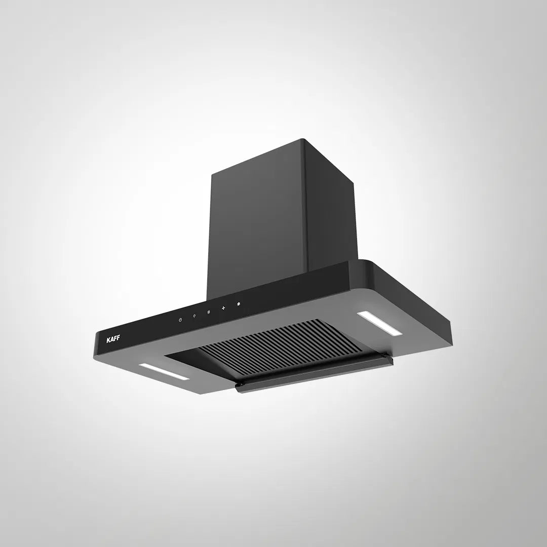 R-PRO DHC 75 cm Wall Mounted Chimney with Smart Auto Clean Technology, 1180 m³/h Airflow, Touch and Gesture Control, Filterless Design, Matt Black Finish