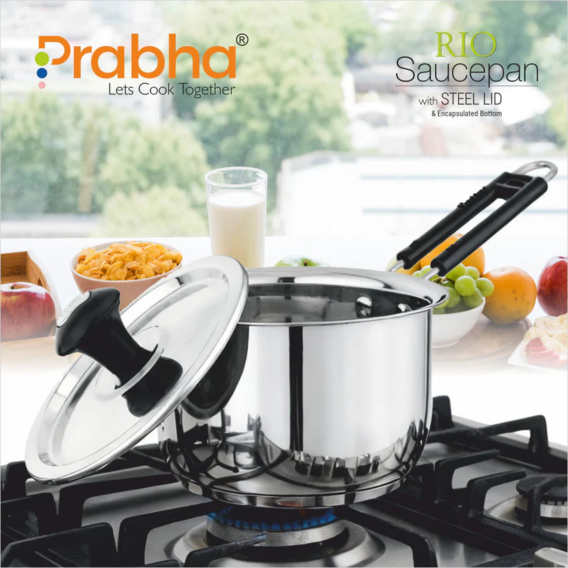 Rio IB Saucepan With Lid – 3.1L, 22cm