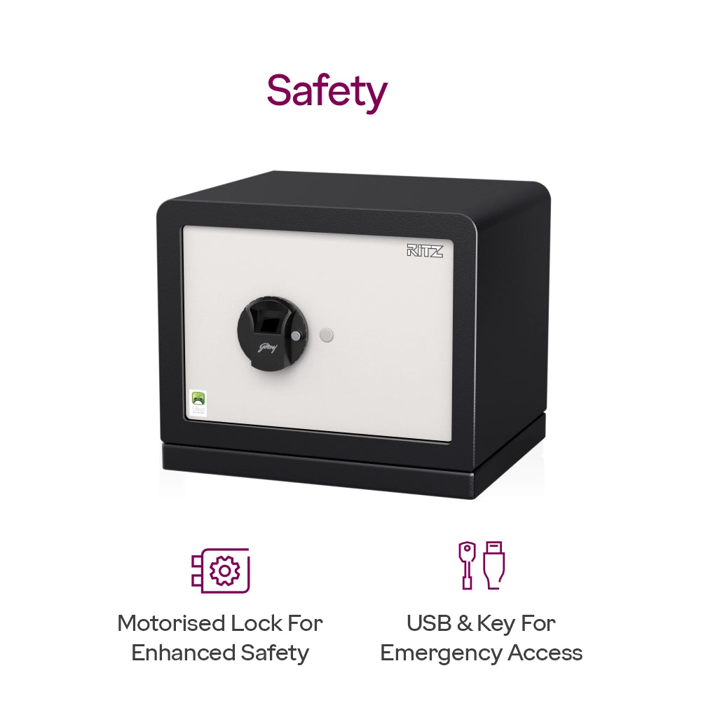 Ritz Bio Home Locker with Biometric Access & i-Buzz Alarm