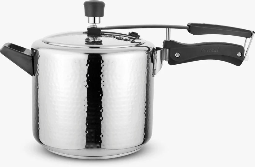 Crown IB Stainless Steel Hammered Inner Lid Pressure Cooker – 2L