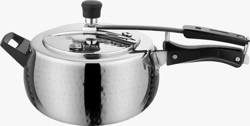 Elegant Hammered Stainless Steel Pressure Cooker 3L