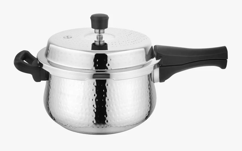 Swift Hammered Stainless Steel IB Outer Lid Pressure Cooker – 3L