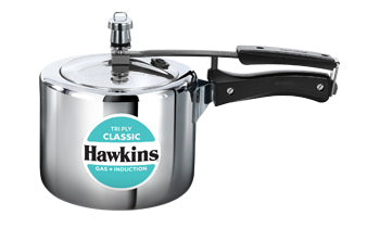 Hawkins Classic Tri-Ply Stainless Steel 3 Litre Tall Pressure Cooker SSTCL3T