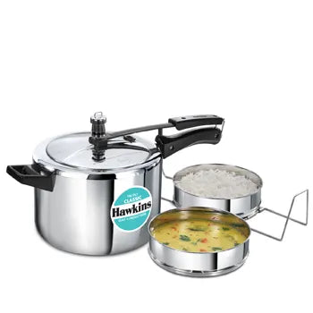 Classic Tri-Ply Stainless Steel Pressure Cooker 5 Litre with Separators (SSTCL51)