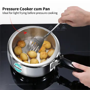 Tri-Ply Stainless Steel Pressure Cooker cum Pan 3 Litre (SSTPP3) – Works on Gas and Induction
