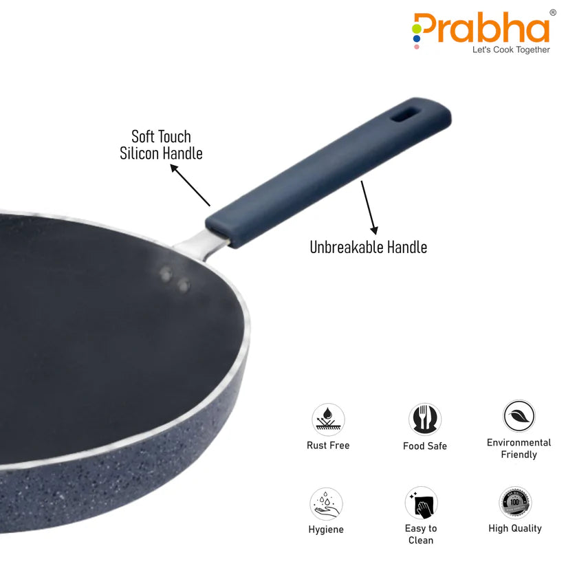 Stella Nonstick Deep Frypan With Glass Lid 1.7L, 24cm