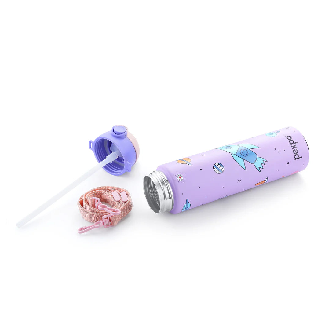 Pexpo Sporty SS Kids Water Bottle 700 ML Blue-Mermaid