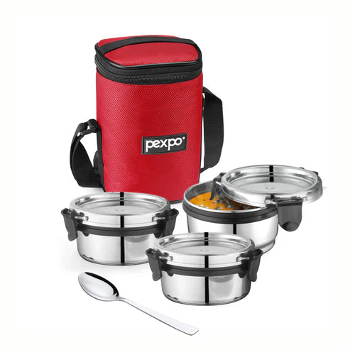 Pexpo Steel X Pro Lunch Box Red