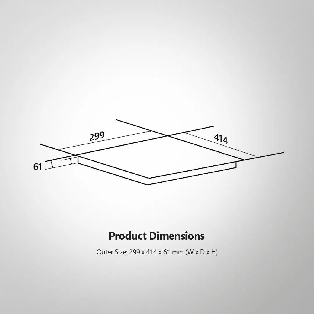 TIR36 Infrared Induction Cooktop with 3 Presets, 2200W Power & Touch + Knob Control