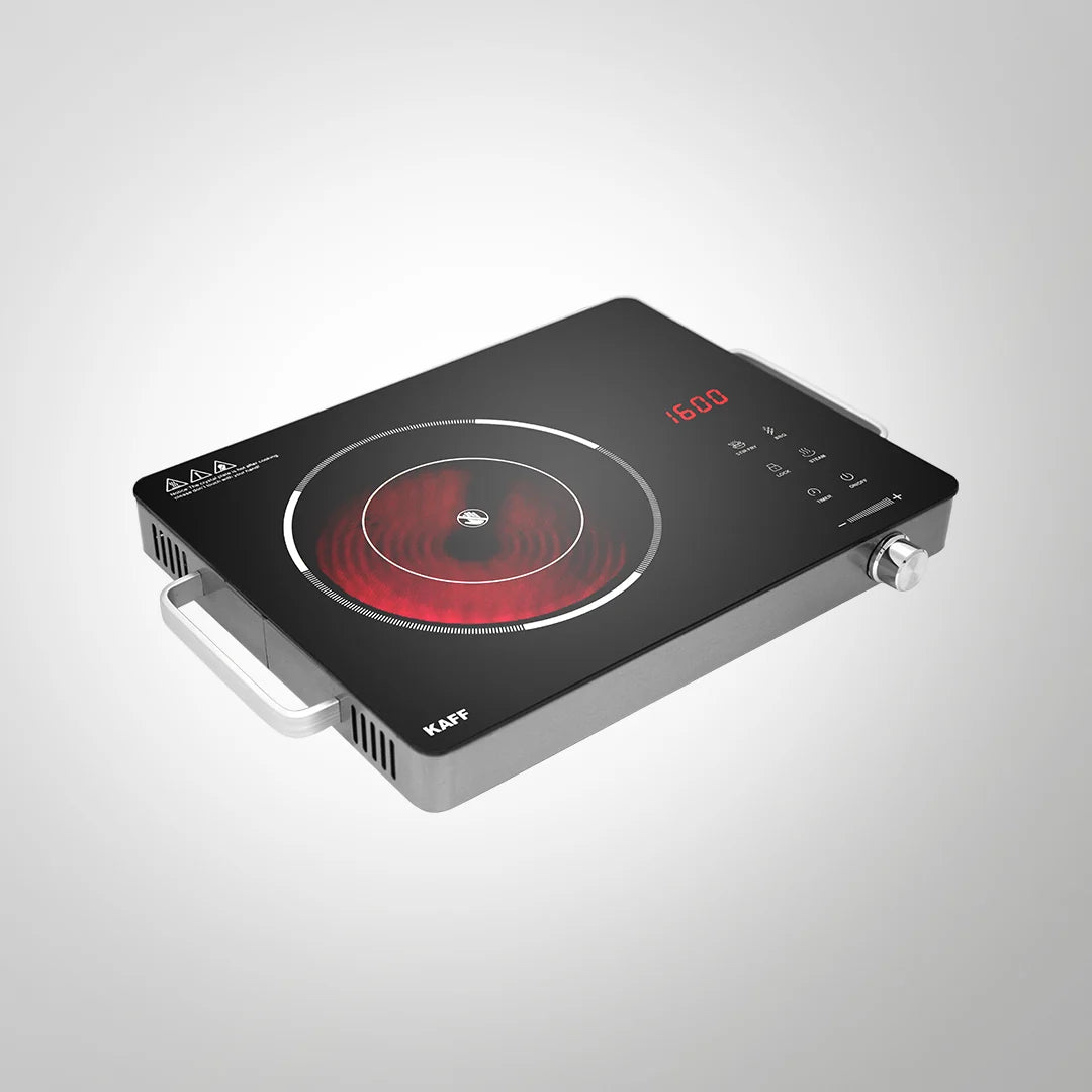 TIR36 Infrared Induction Cooktop with 3 Presets, 2200W Power & Touch + Knob Control