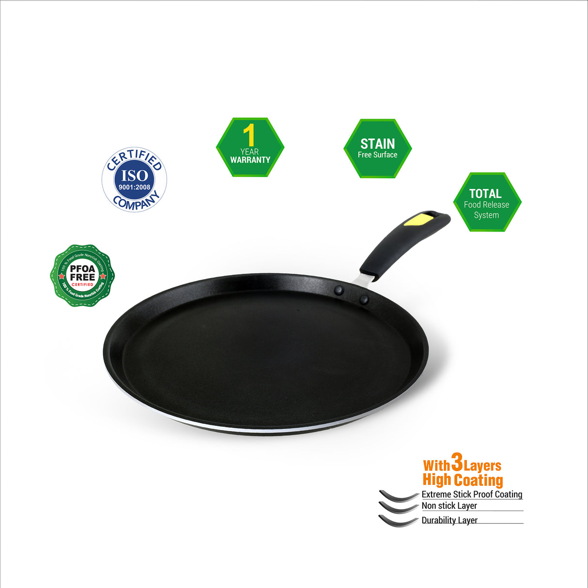 Greenchef Flat Tawa 280mm Evok