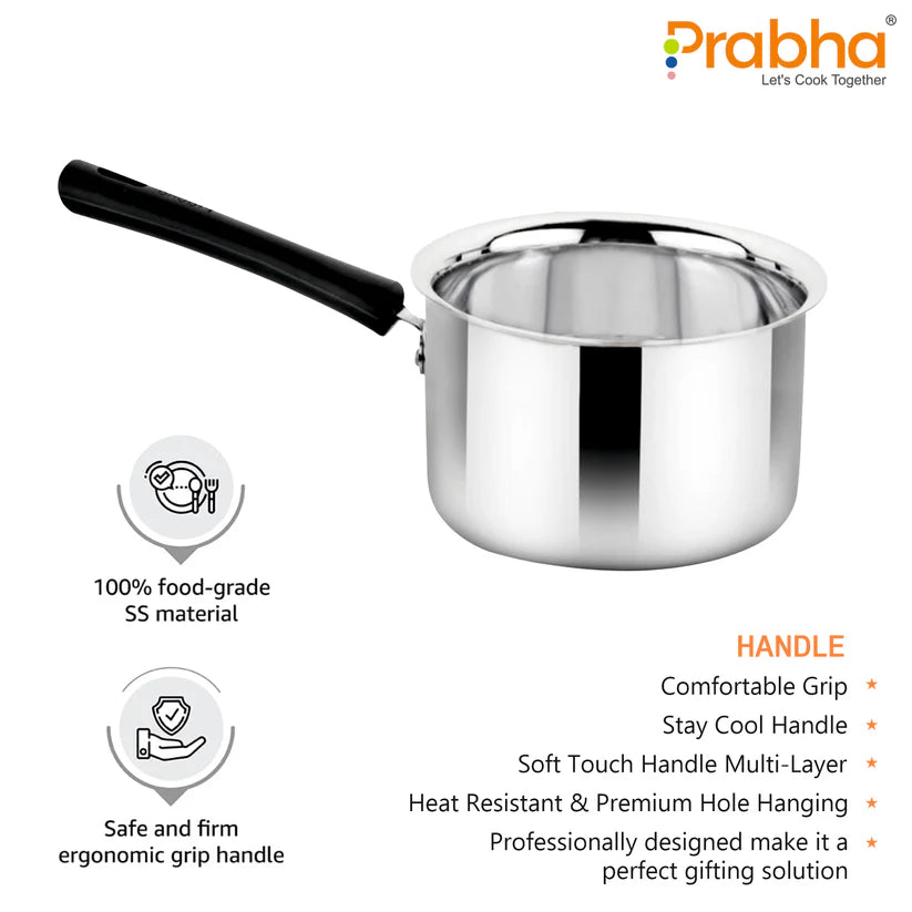 Prabha Virgo Saucepan Without Lid 1.3L, 16cm