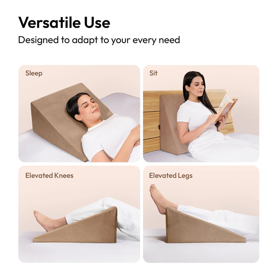 Ultimate Wedge Plus Comfort Support Cushion for Bed & Sofa – Ergonomic Angled Design for Better Posture & Comfort