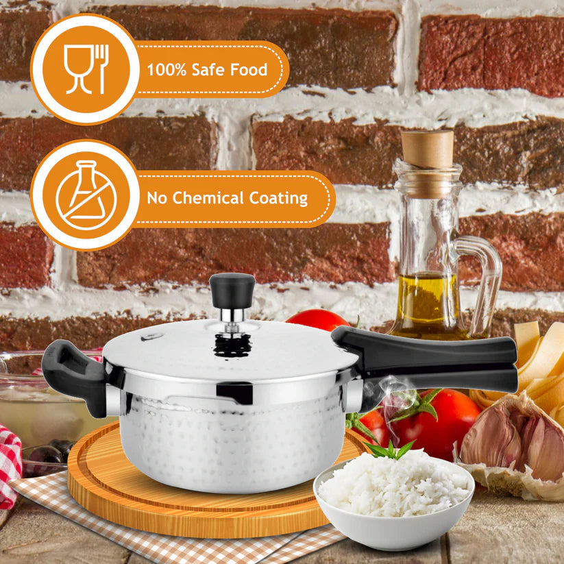 Triply Whizz Hammered Pressure Pan – 3.5L