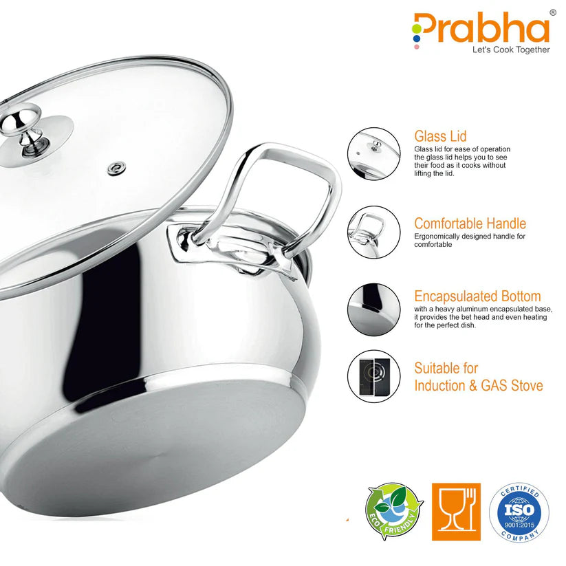 Xenon IB Kadhai With Lid – 2L, 20cm