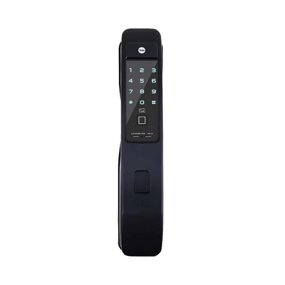 YMI 70 MB - A Series Push Pull Smart Lock (Matt Black)