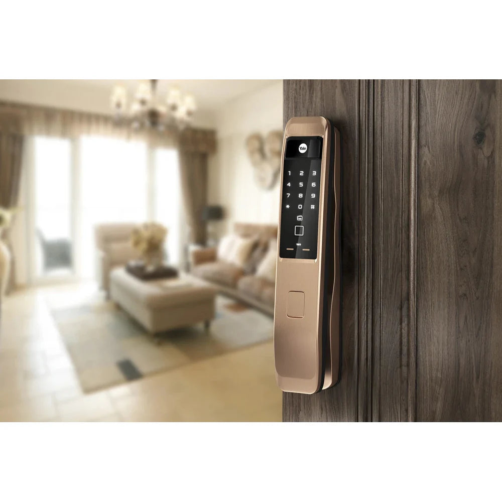 YMI 70 CG - A Series Push Pull Smart Lock (Red Gold)