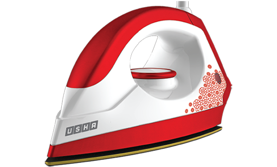 Usha EI 3302 Gold 1100-Watt Lightweight Dry Iron (Gold and Velvet Red)