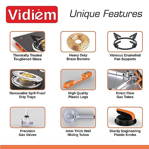 AIR PLUS 2Burner - Auto Ignition Gas Stove