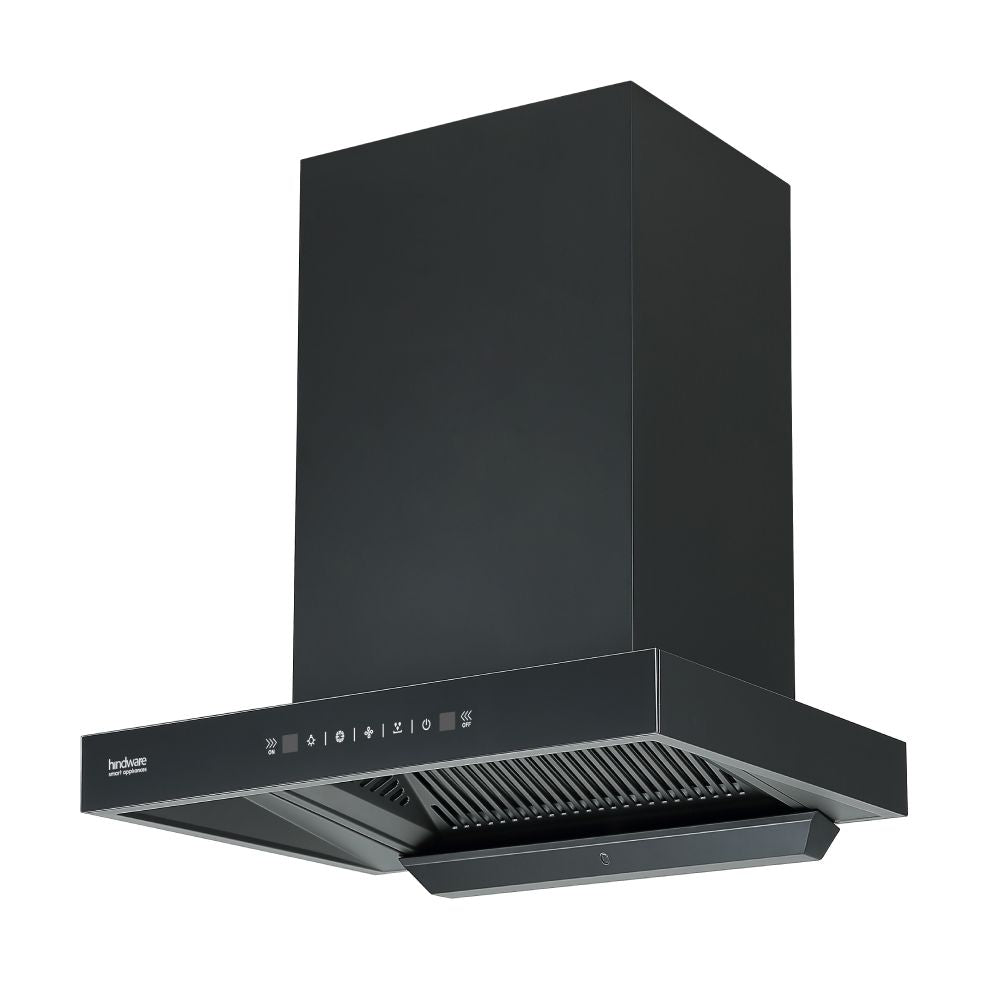 Alicia Neo Black 75cm Wall Mounted Chimney