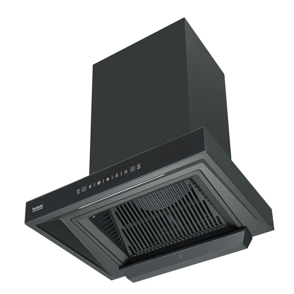 Alicia Neo Black 75cm Wall Mounted Chimney