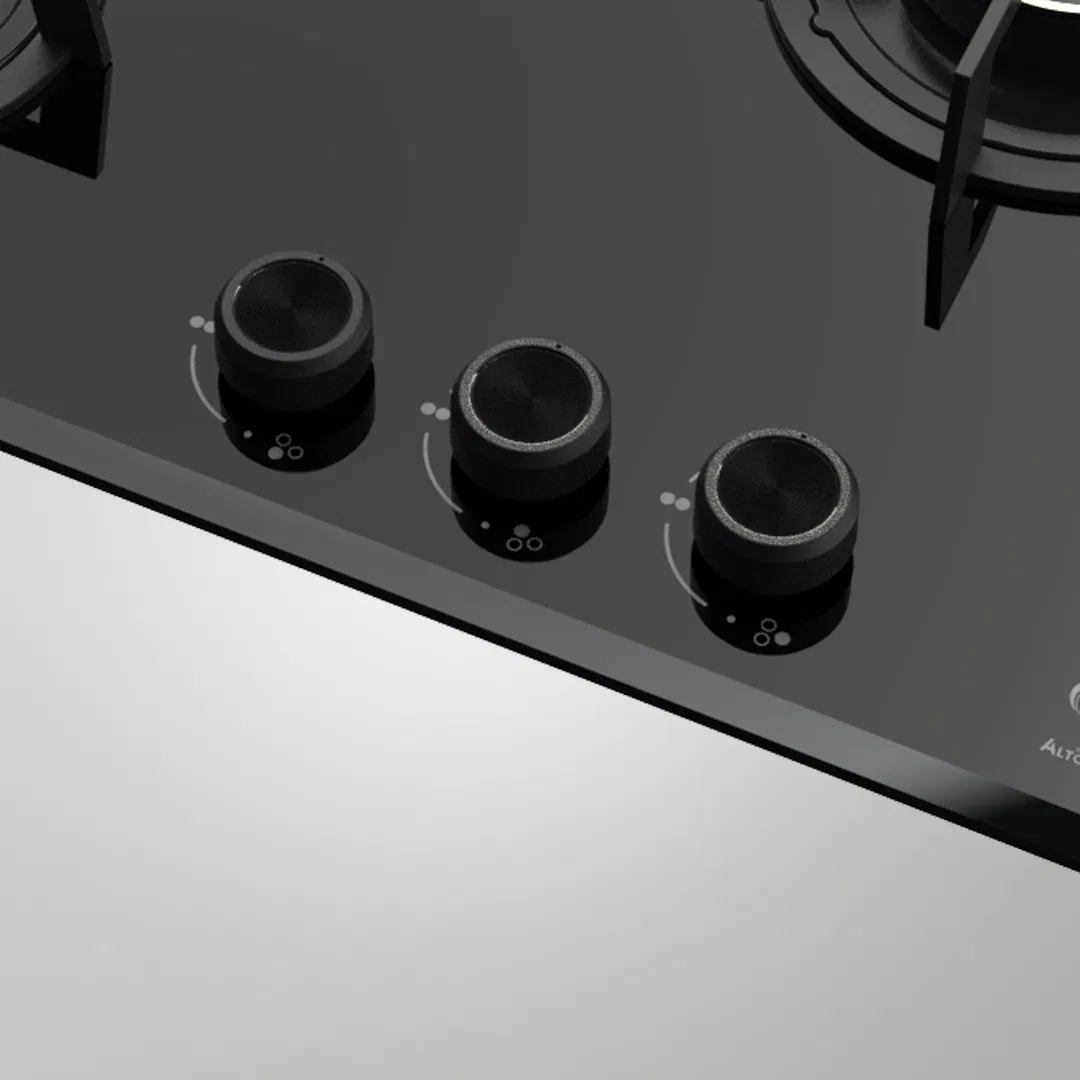 ALNF 603 – 60cm Built-in Hob with 3 High-Efficiency Brass Burners, Full FFD & Auto Ignition