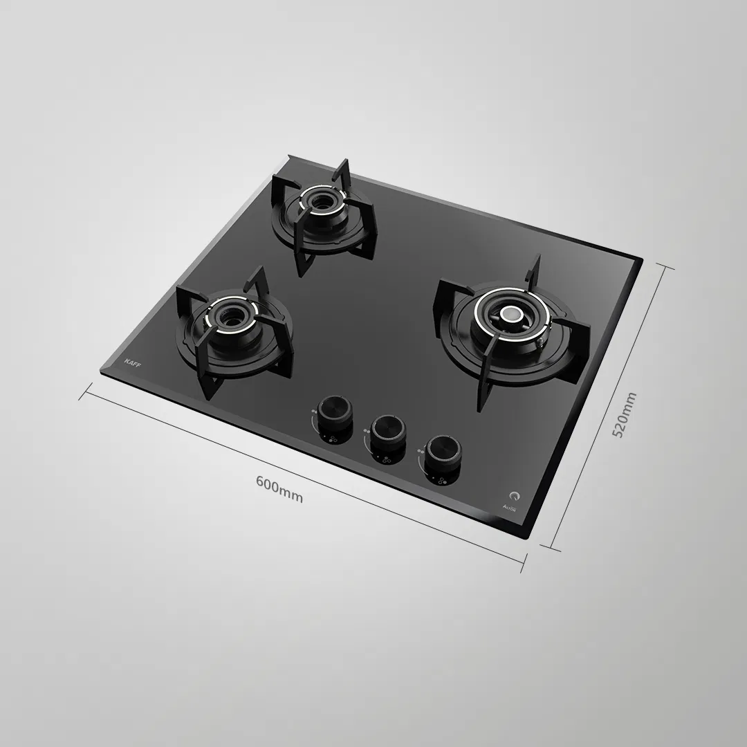 ALNF 603 – 60cm Built-in Hob with 3 High-Efficiency Brass Burners, Full FFD & Auto Ignition