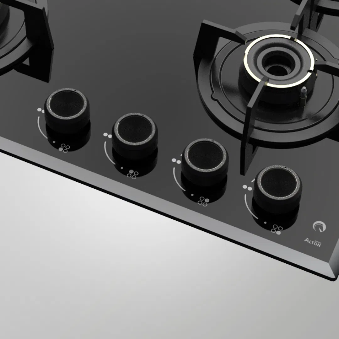 ALNF 604 – 60cm Built-in Hob with 4 High-Efficiency Brass Burners & Full Flame Failure Device