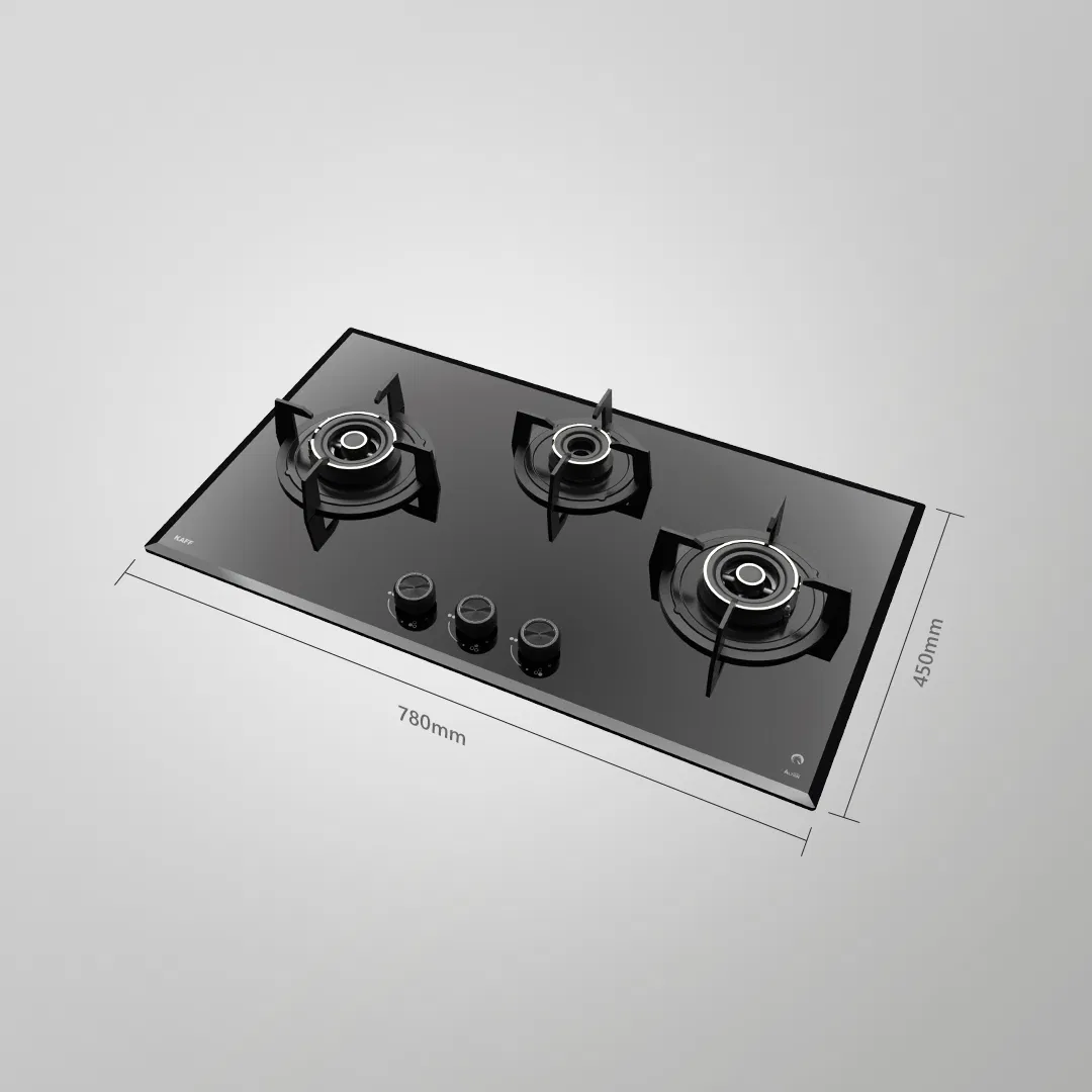 ALNF 783 – 78cm Built-in Hob with 3 High-Efficiency Brass Burners & Full FFD