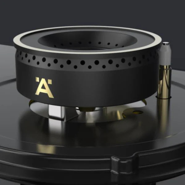 Altius FS 390 90 cm 3 Burner Hob – Full Brass Burners, Gunmetal Knobs, 538.66.628