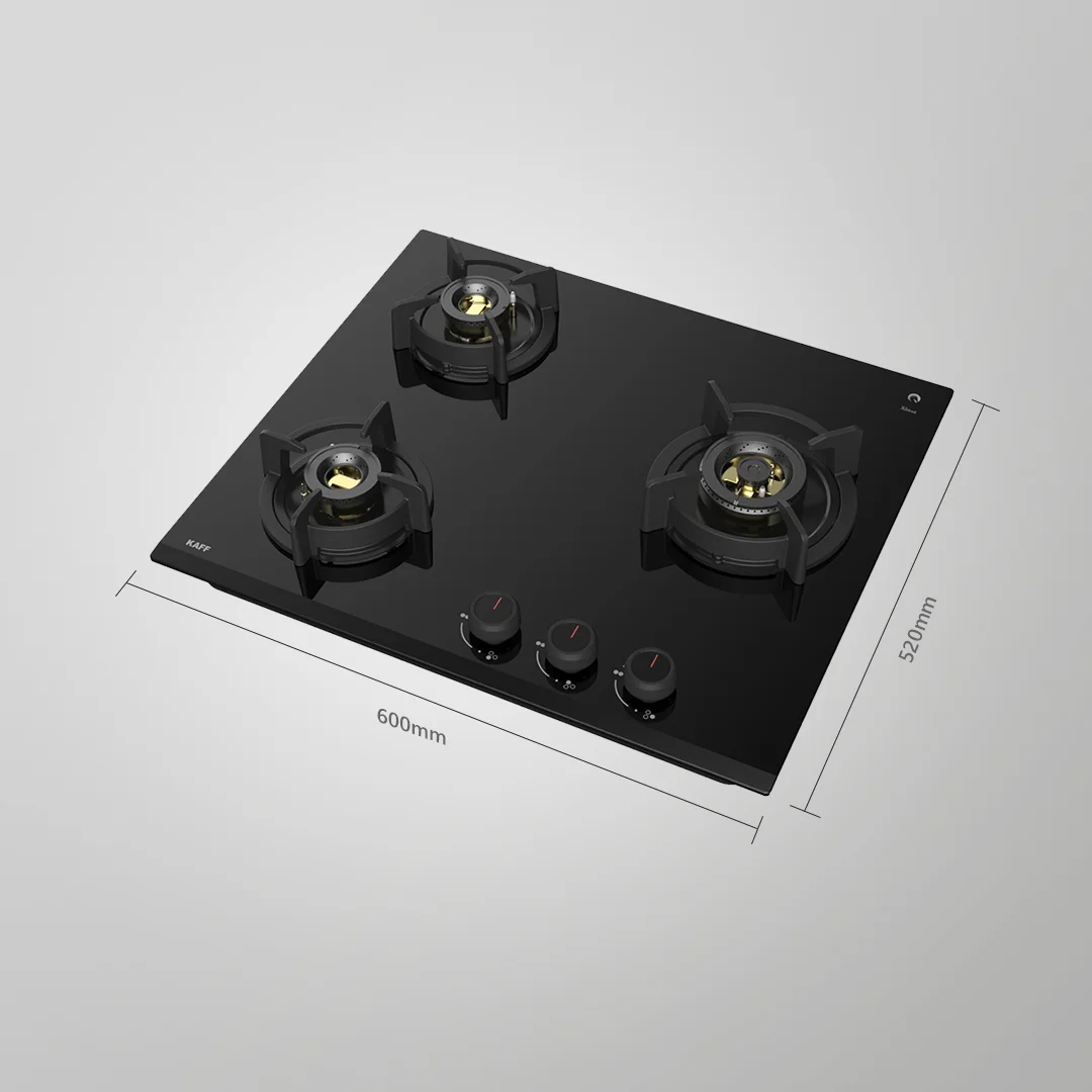 ASF 603 Tempered Glass with FFD Auto Electric Ignition BUILT IN HOBS