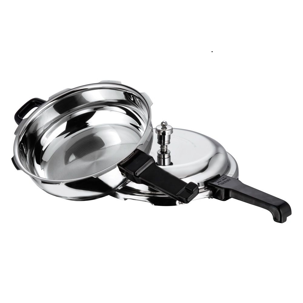 Vinod Platinum Triply Pressure Cooker Flat With Lid - Senior (Induction Friendly)