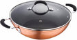 Bergner Infinity Chefs Aluminium Non-Stick Kadai with Lid (24cm, 2.6 Ltr)  BGIC-1090B