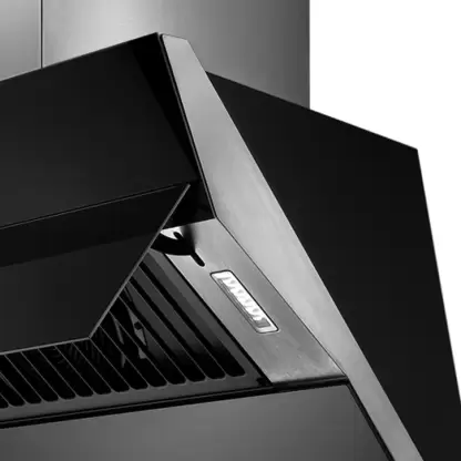 CANBERRA 90 | Low Maintenance | Black Tempered Glass Chimney