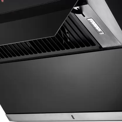 CANBERRA 90 | Low Maintenance | Black Tempered Glass Chimney