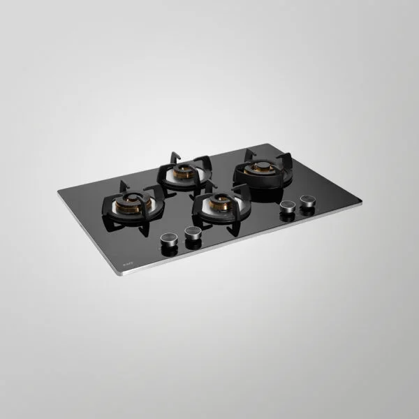 BLH 784X Built-In Hob | Auto Ignition | 4 Full Brass High-Efficiency Burners | Triple & Dual Ring Burners | Flame Failure Device