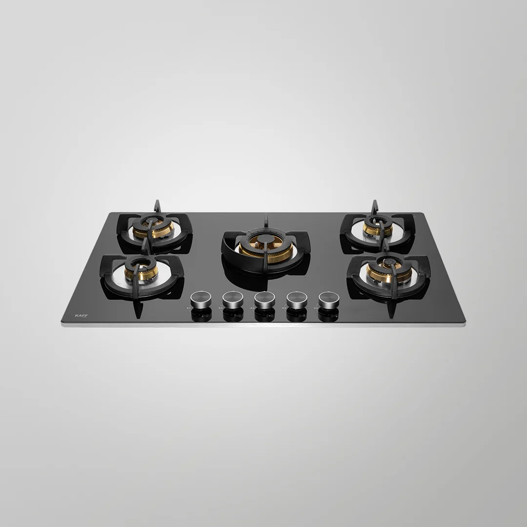 BLH-F 865X – 5 Full Brass High-Efficiency Burners Built-in Hob | Auto Electric Ignition