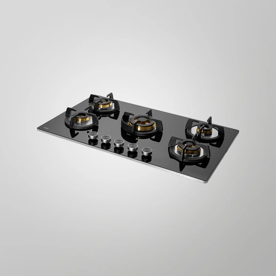 BLH-F 865X – 5 Full Brass High-Efficiency Burners Built-in Hob | Auto Electric Ignition